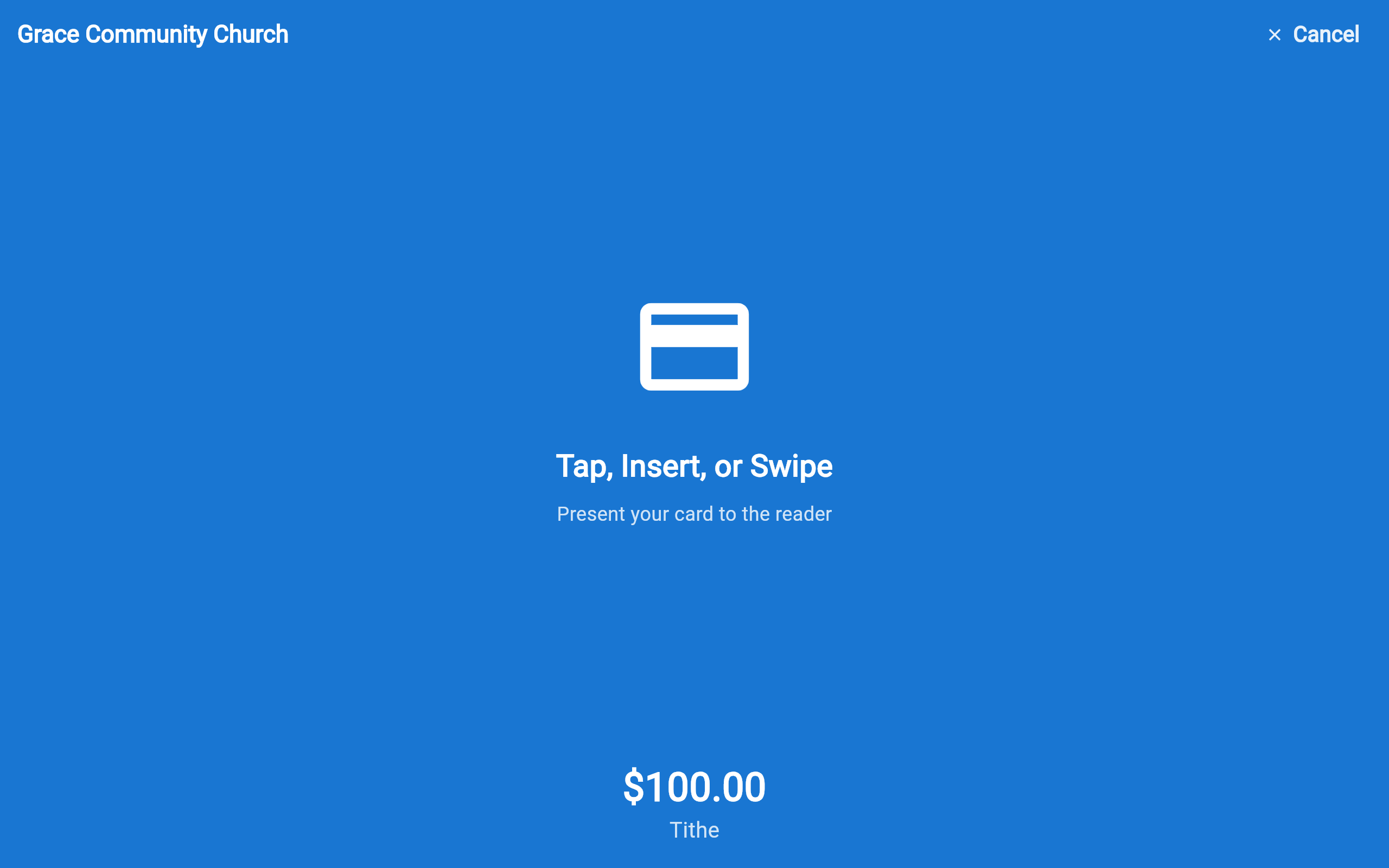 Kiosk processing payment